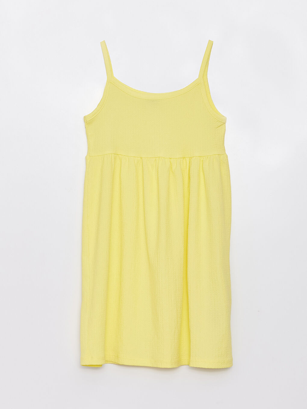 Square Neck Basic Strap Girl Dress