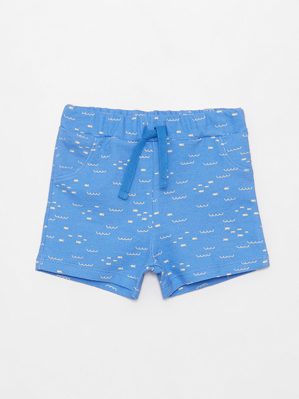 მრგვალი საყელო მოკლე სახელო ნაბეჭდი ბიჭების მაისური და შორტი 2-კომპლექტი-2