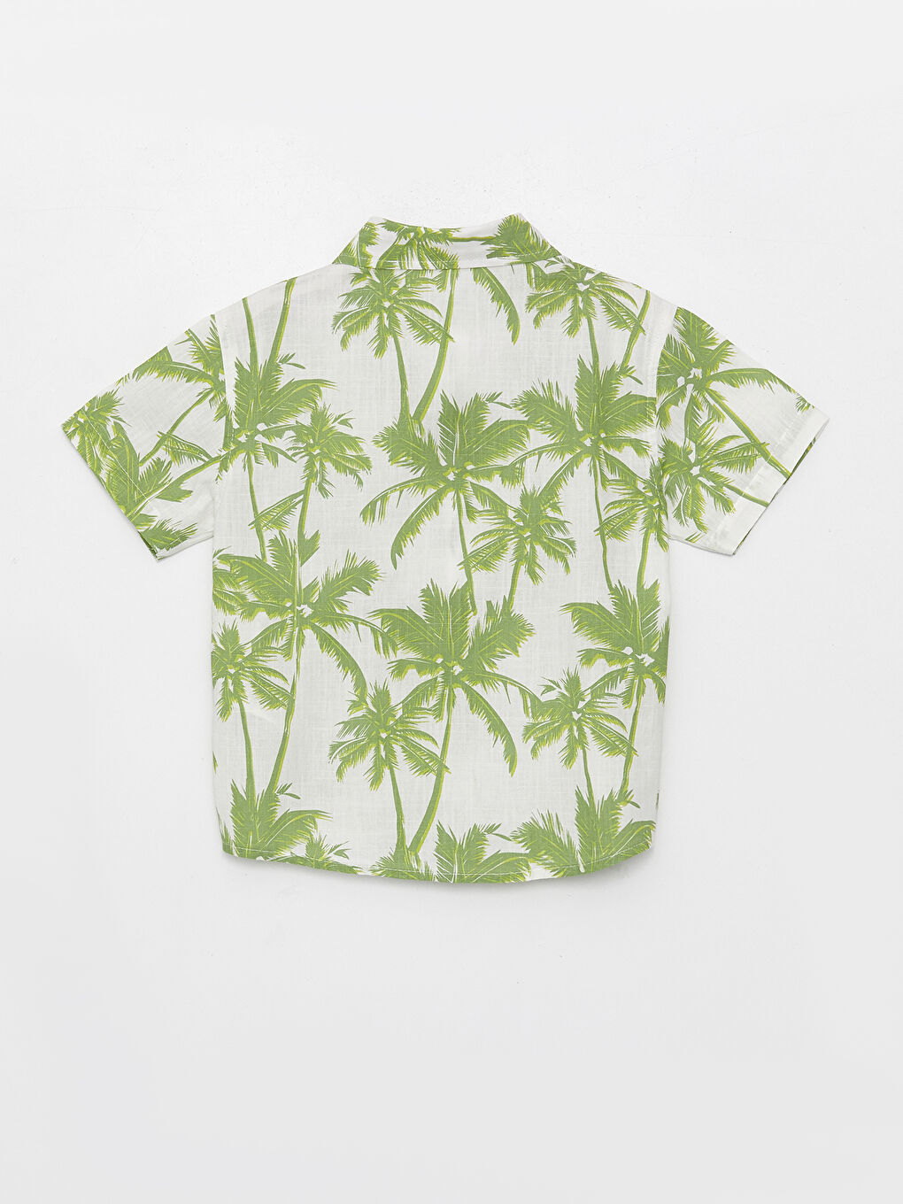 Short Sleeve Patterned Baby Boy Shirt-1