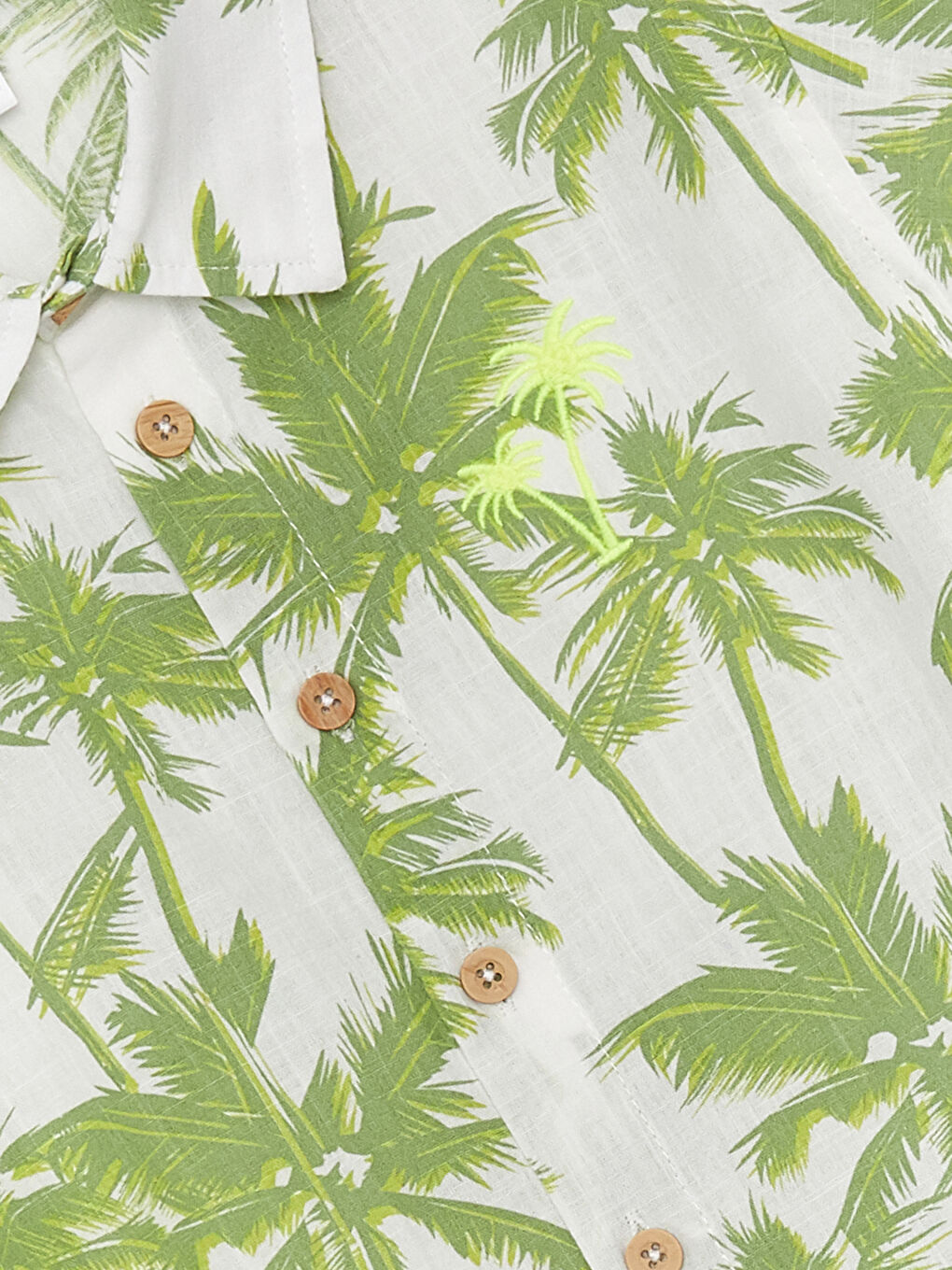 Short Sleeve Patterned Baby Boy Shirt-2