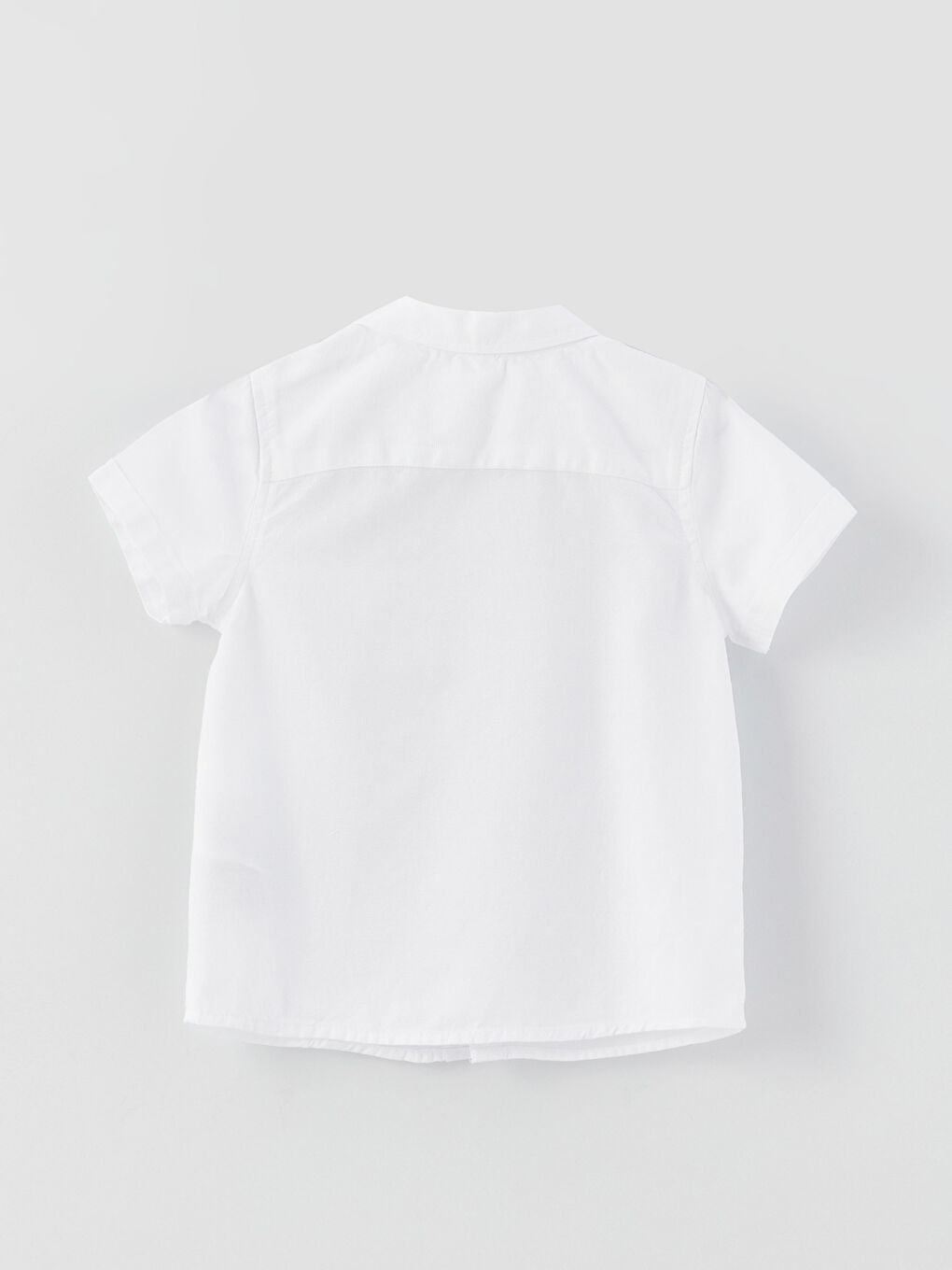 Short Sleeve Embroidery Detailed Baby Boy Shirt and Bow Tie 2-Pack-1