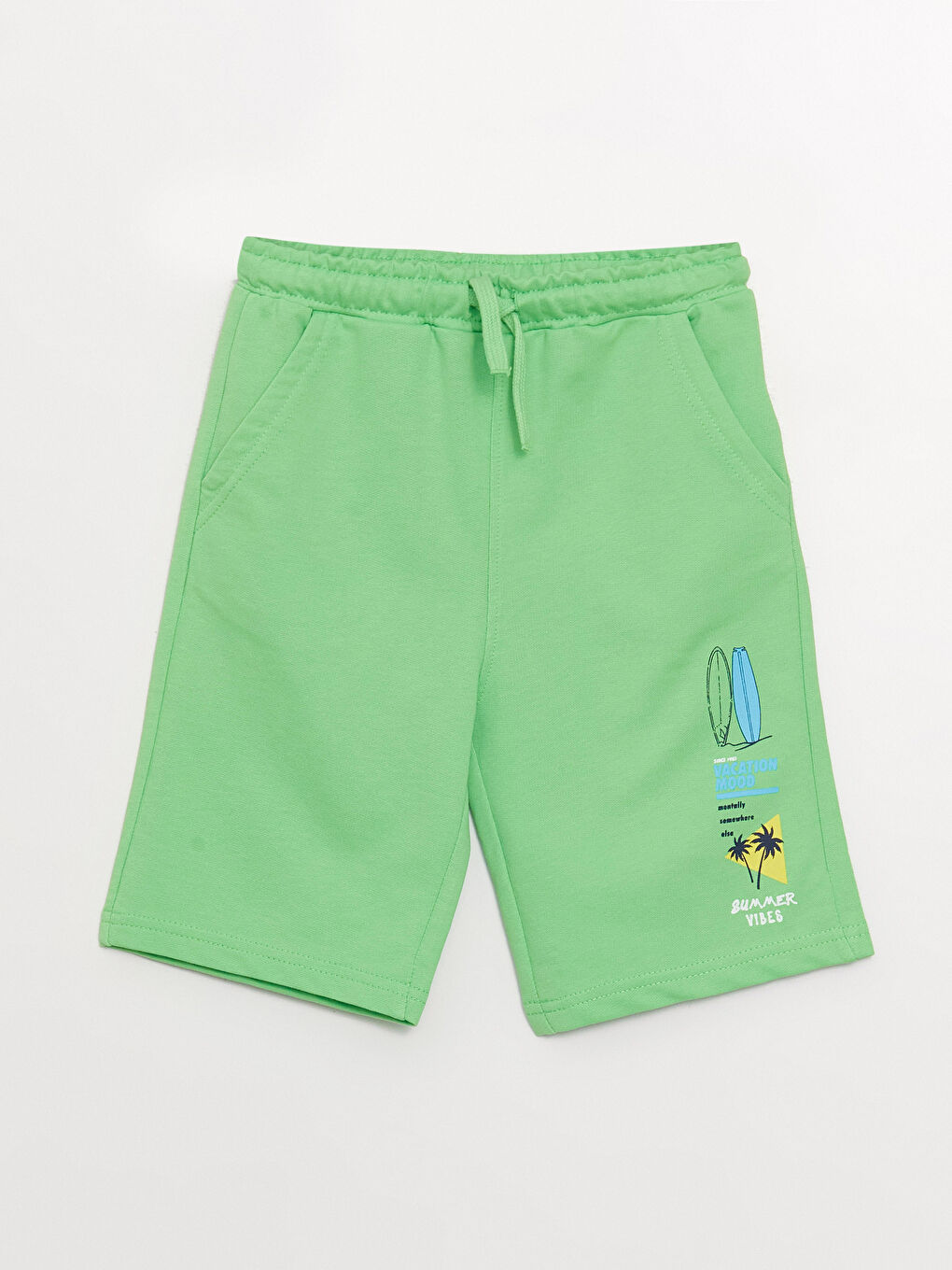 شورت للأولاد مطبوع بخصر مرن-3