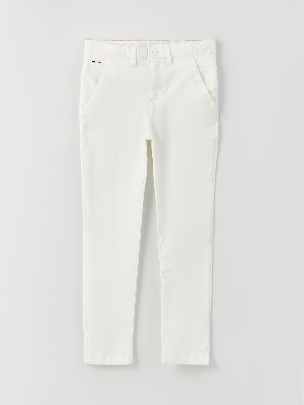 Ekru Beli Ayarlanabilir Lastikli Erkek Çocuk Pantolon