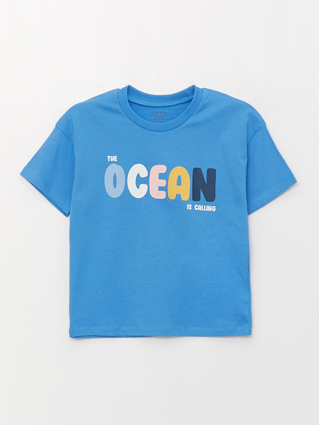 Pembe Bisiklet Yaka Kısa Kollu Baskılı Erkek Bebek Tişört 2'li-2