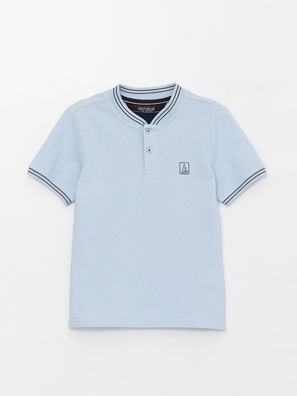 Grandad Collar Short Sleeve Boys' T-Shirt