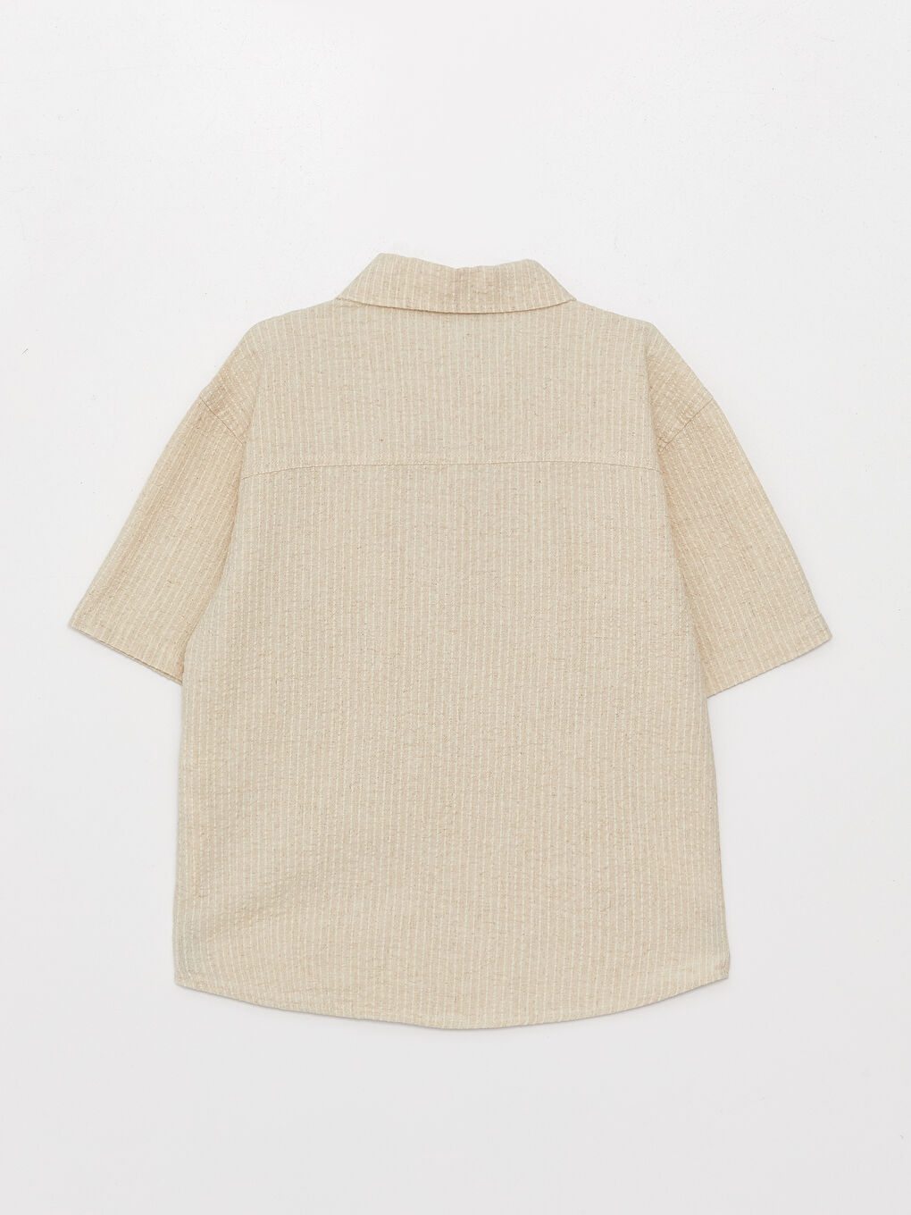 LCW Kids Relaxed Fit Linen Blend Boys' Shirt -S3EJ31Z4-PRR