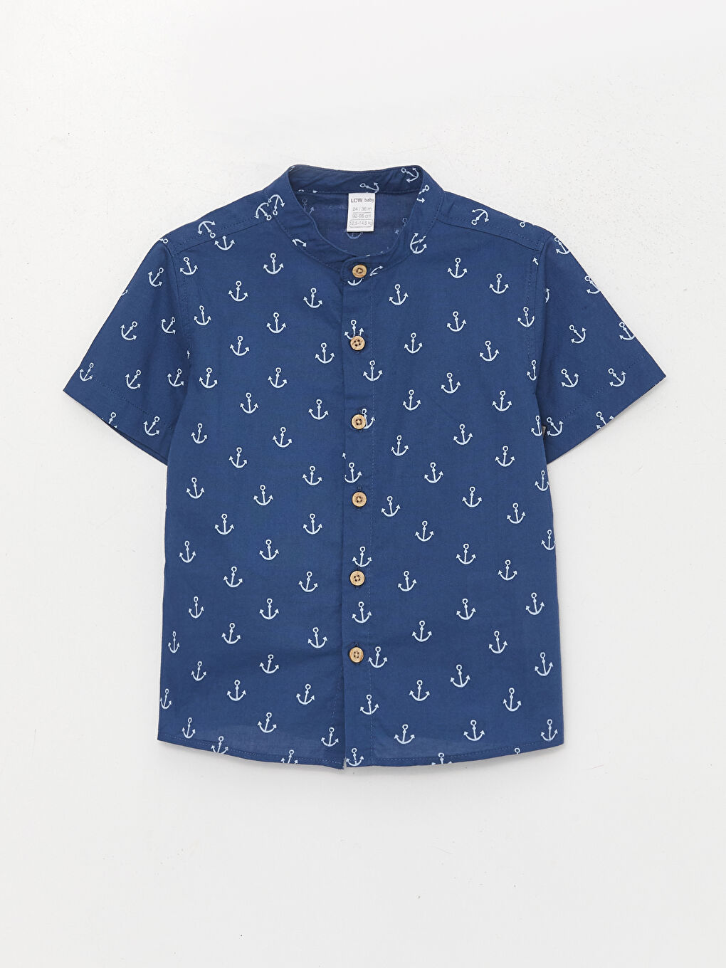 Grandad Collar Short Sleeve Baby Boys' Shirt