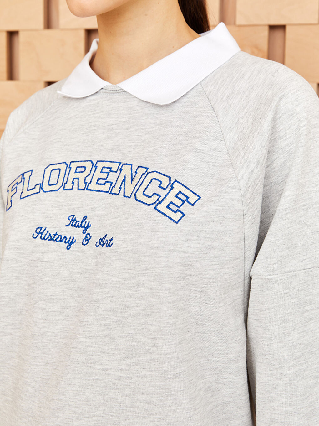 قميص تونيك مطبوع كم طويل أوفراسايز للسيدات-3