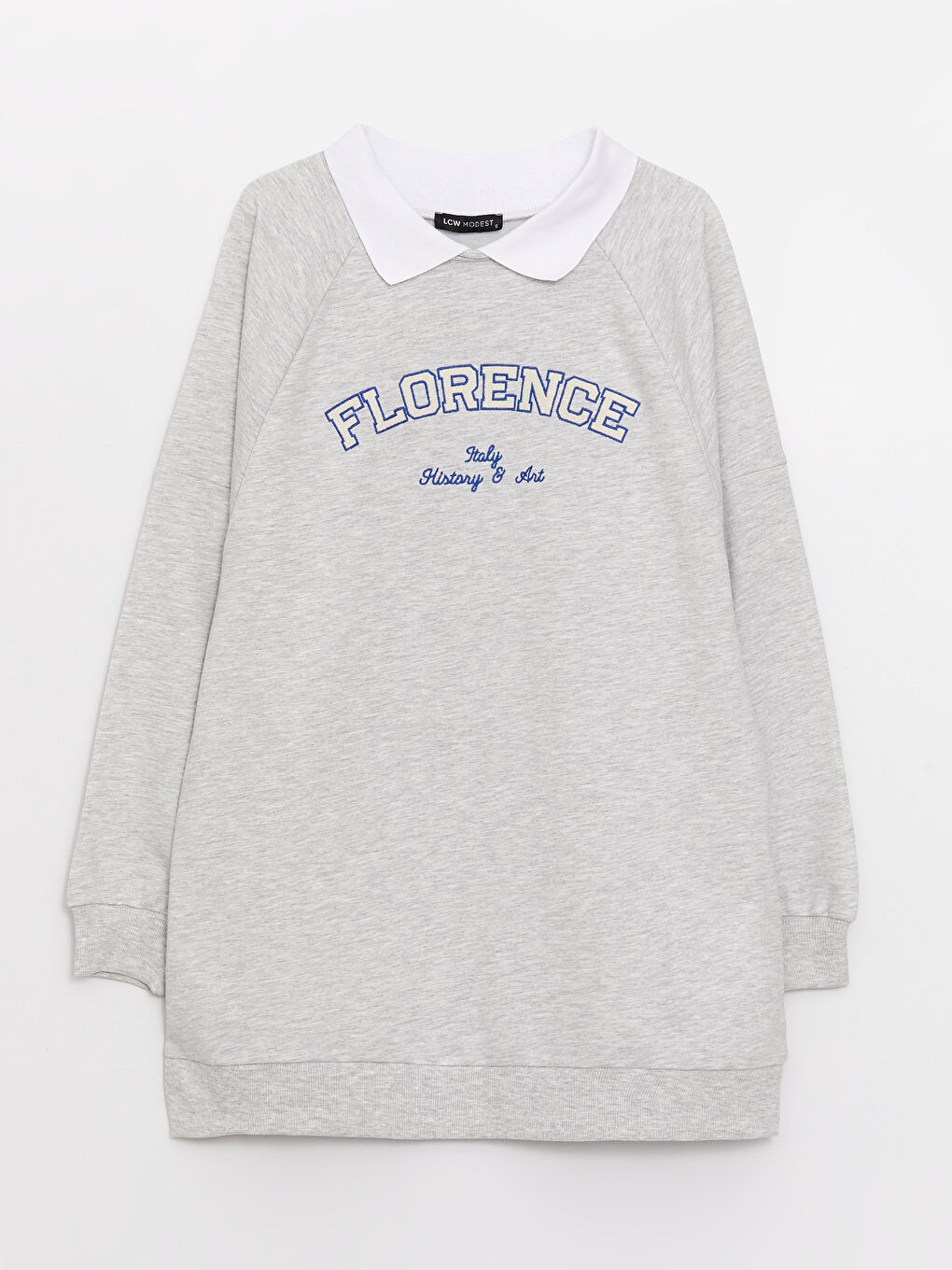 قميص تونيك مطبوع كم طويل أوفراسايز للسيدات-5