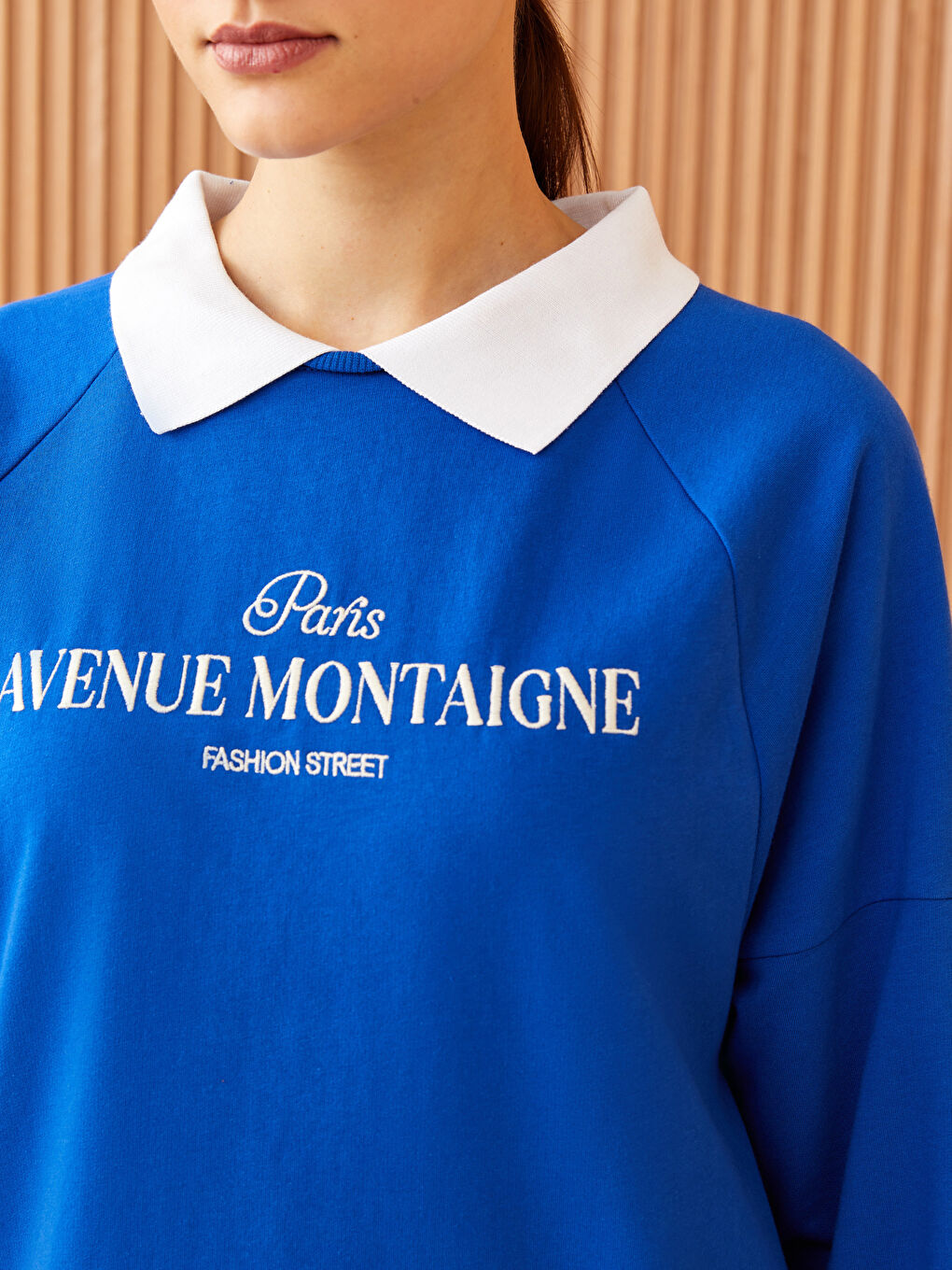 Baskılı Uzun Kollu Oversize Kadın Gömlek Tunik-3