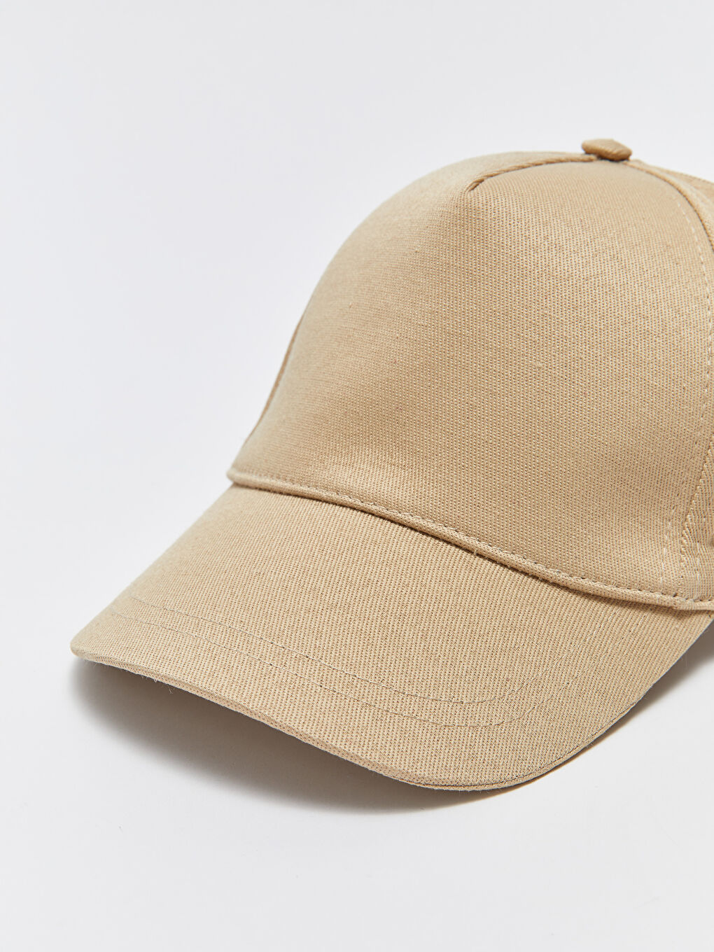 Bej Düz Erkek Kep Şapka-3