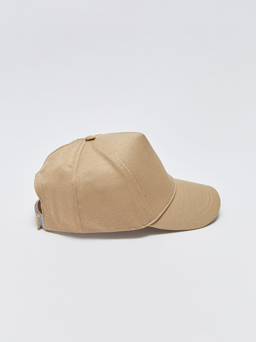 Bej Düz Erkek Kep Şapka-4