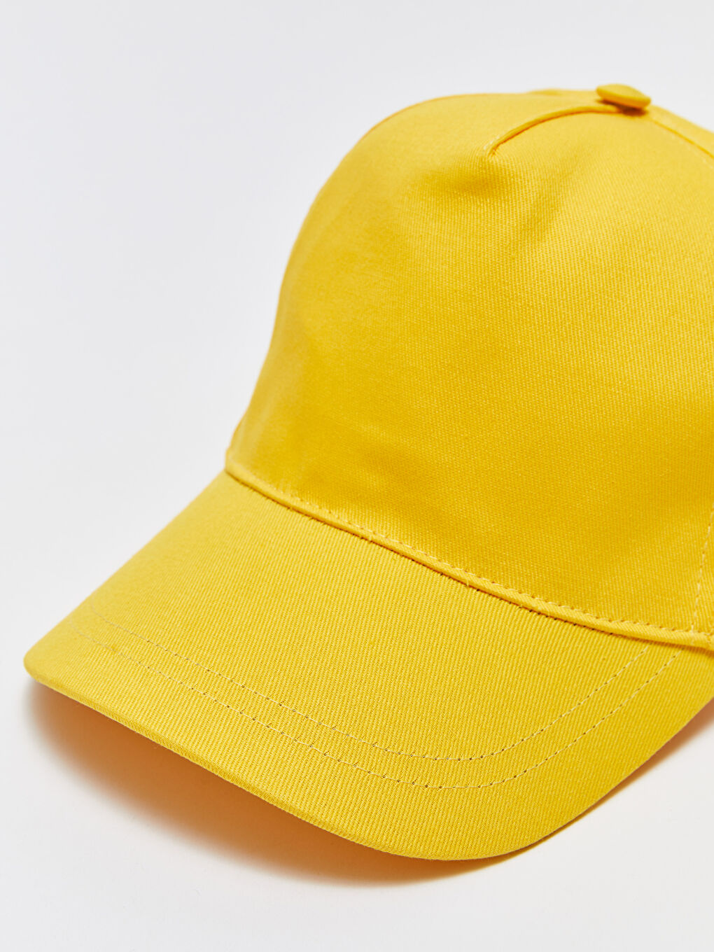 Sarı Düz Erkek Kep Şapka-4