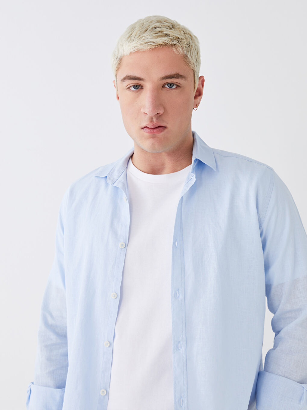 Chemise à Manches Longues Coupe Régulière pour Hommes-1