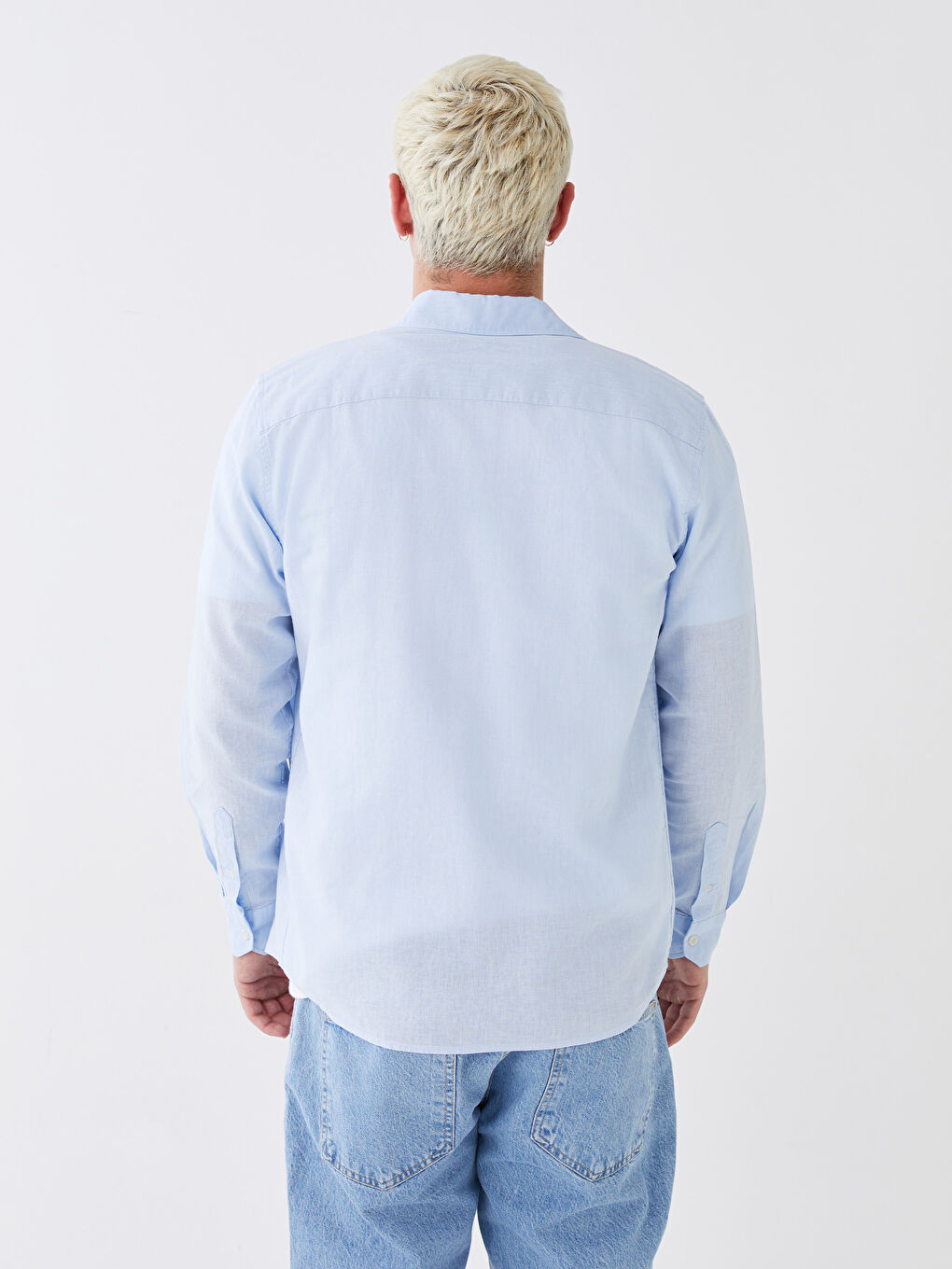 Chemise à Manches Longues Coupe Régulière pour Hommes-5