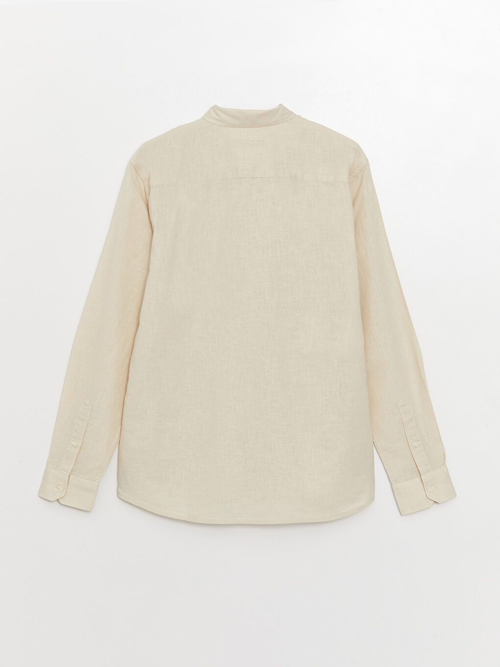 Bej Regular Fit Uzun Kollu Erkek Gömlek-6