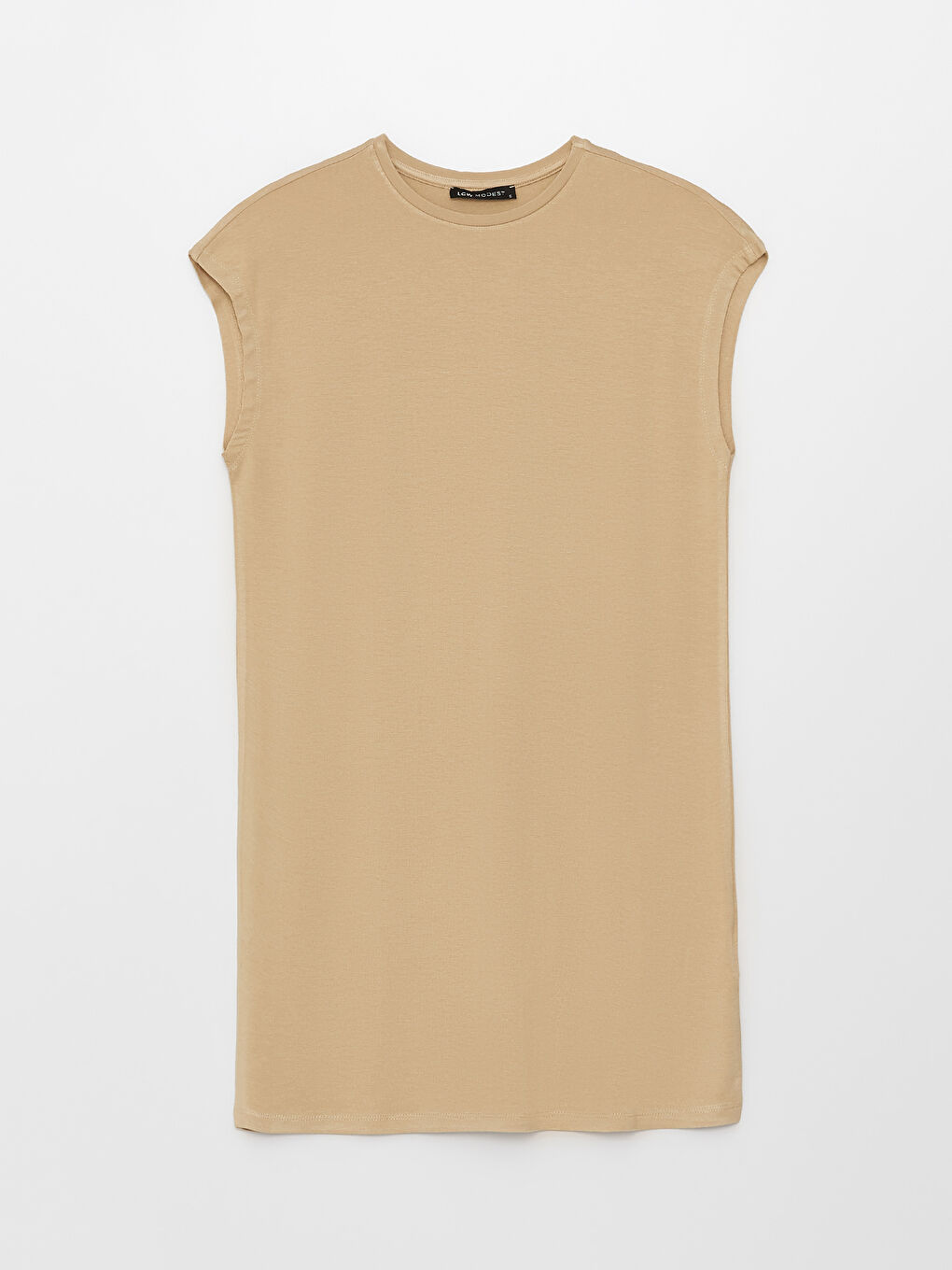 LCW Modest Women's Crew Neck Straight Sleeveless Tunic -S3EJ66Z8-SFQ