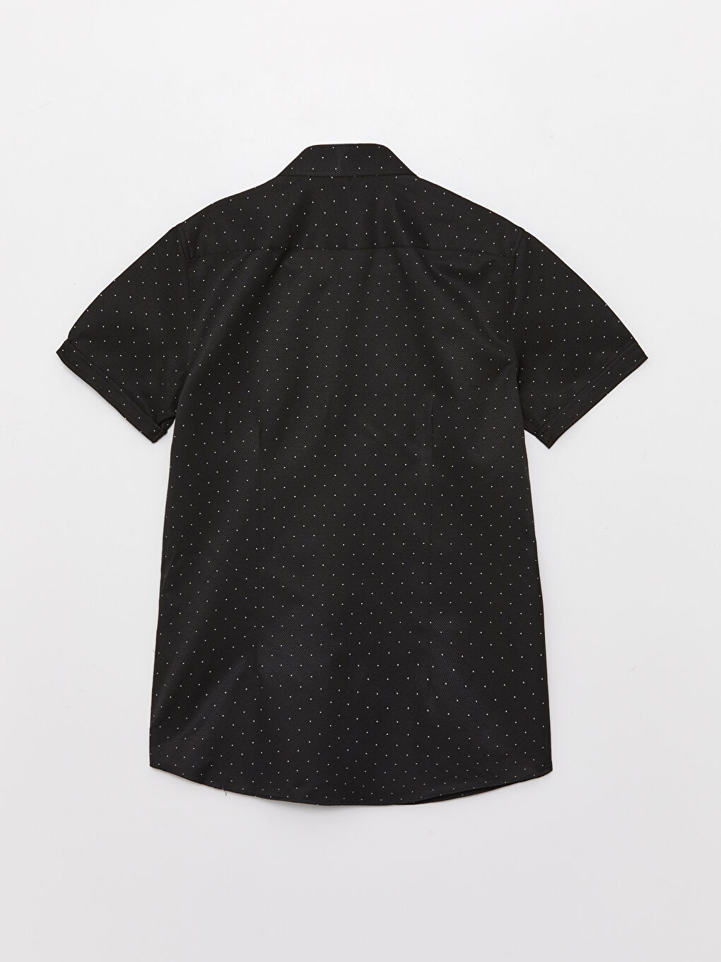 Рубашка Мужская Приталенная С Коротким Рукавом И Узором-6