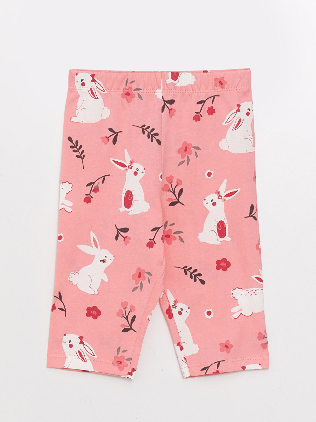 Crew Neck Short Sleeve Printed Baby Girls' Pyjama Set-2