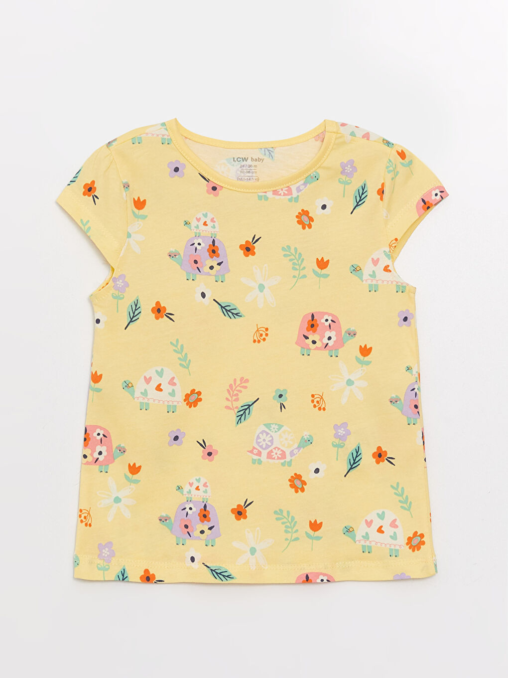 Set de pijama pentru Bebeluși Fete cu Guler Rotund și Mânecă Scurtă Imprimat-1