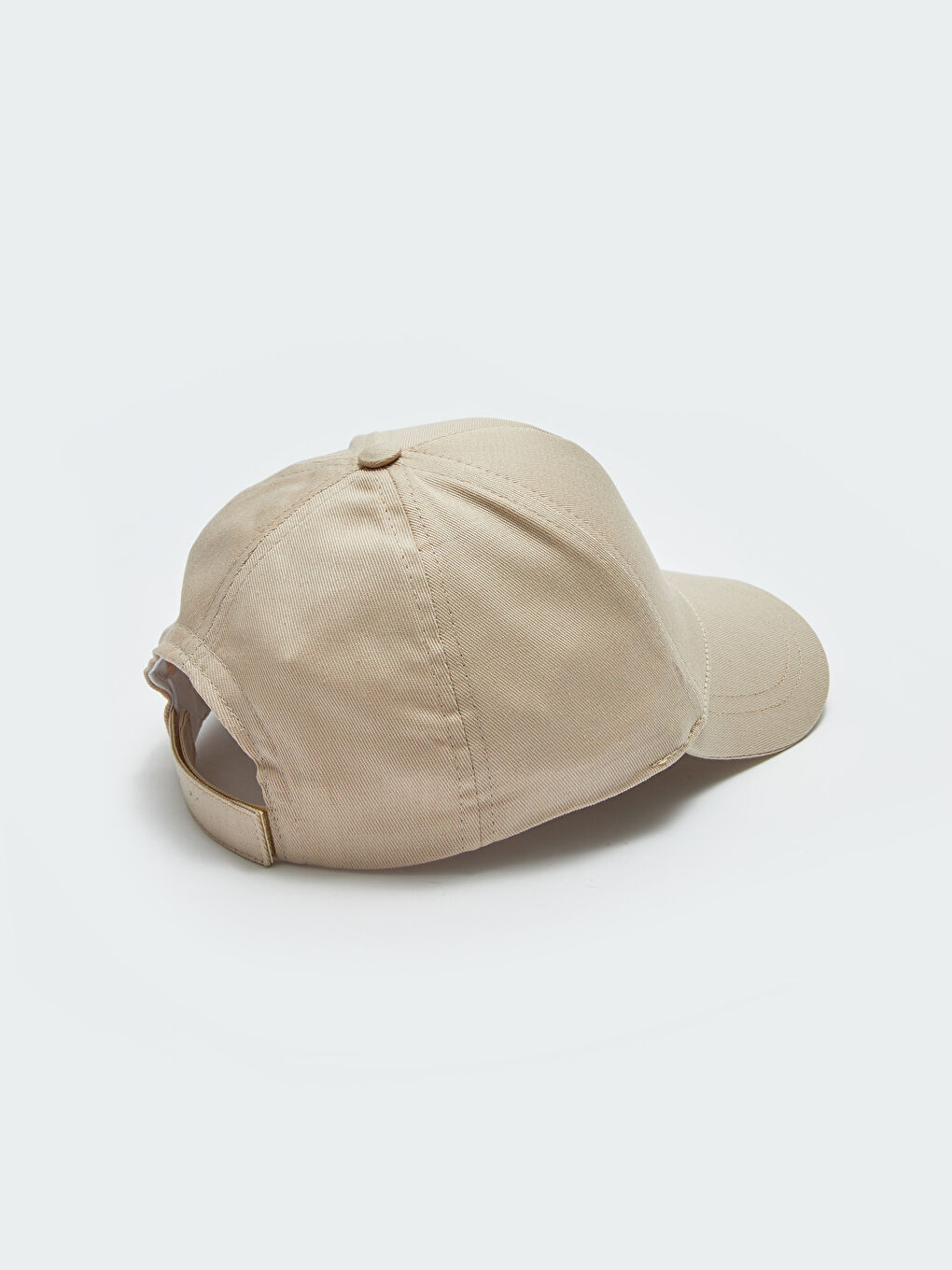 Bej Düz Erkek Kep Şapka-6