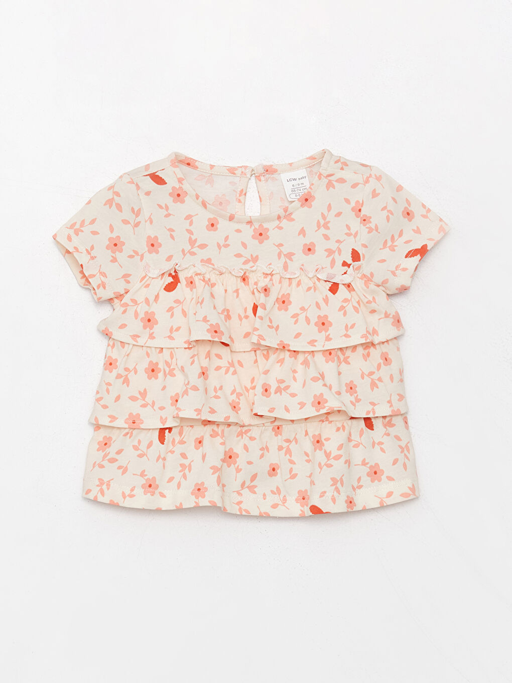 Комплект: Блузка и Шорты для Малышки с Цветочным Принтом, 2 шт.-1