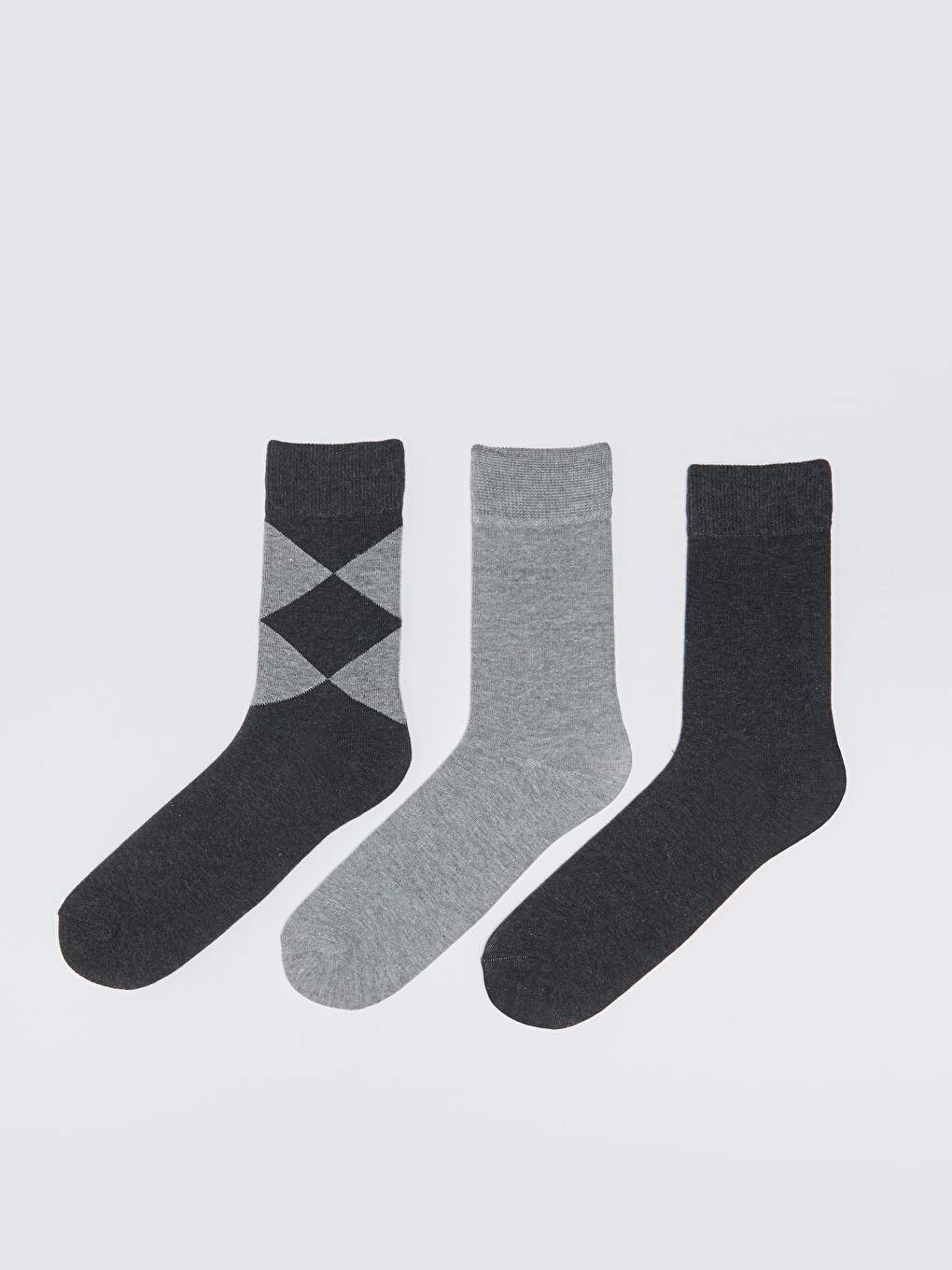 Patterned Men's Ankle Socks 3-packs