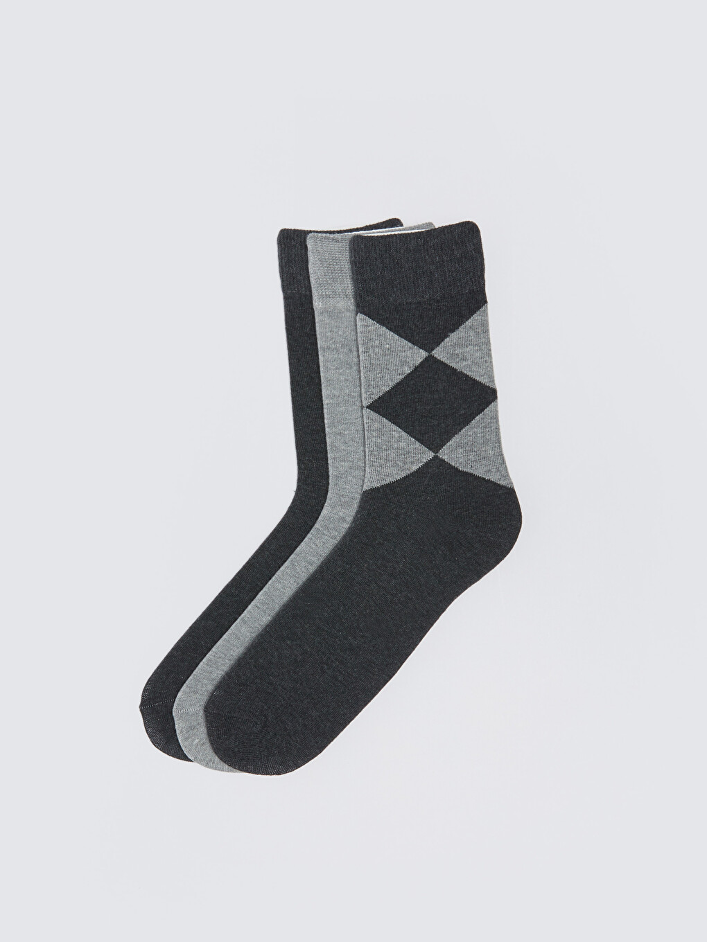 Patterned Men's Ankle Socks 3-packs-1
