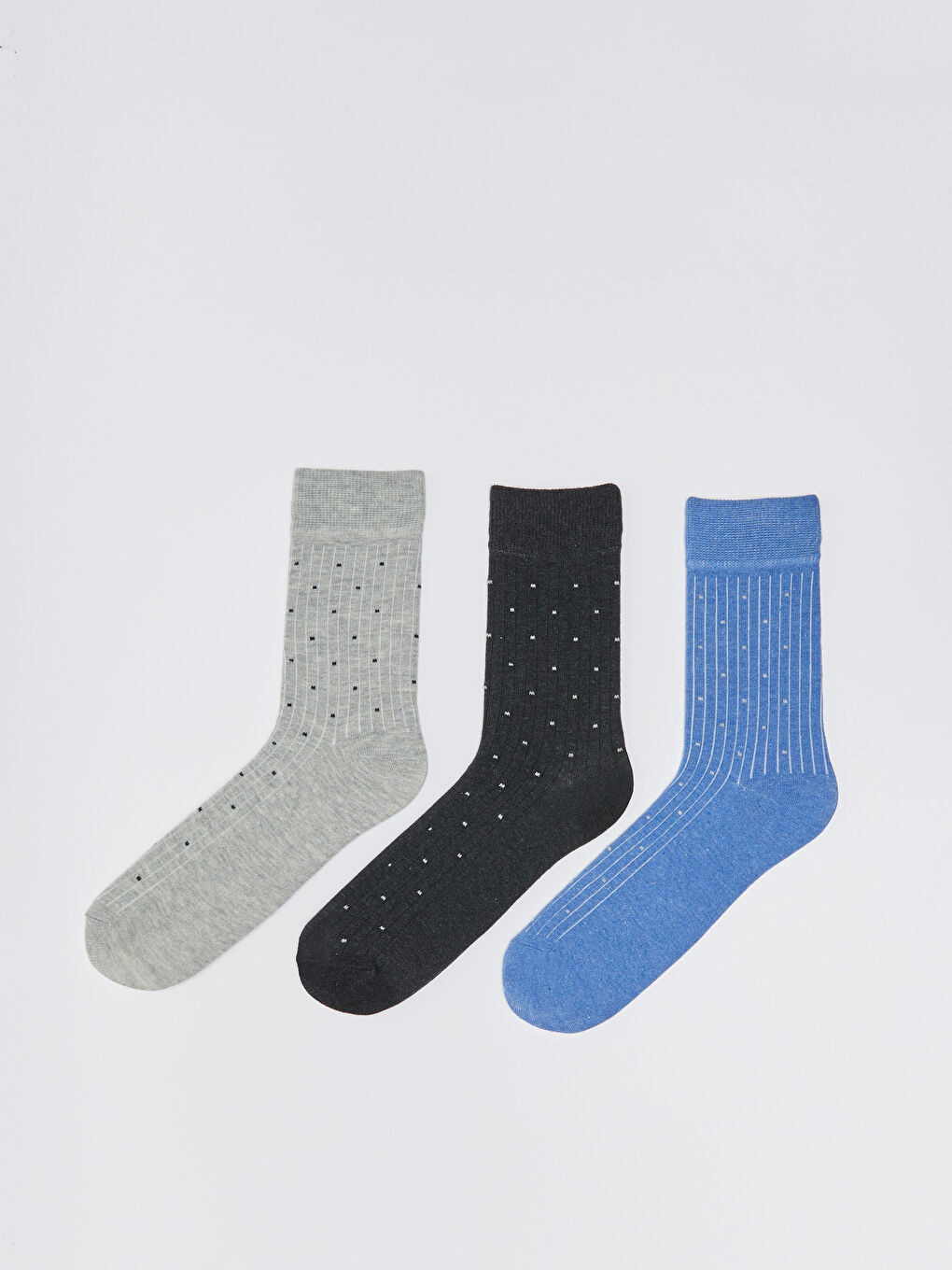 Patterned Men's Ankle Socks 3-packs