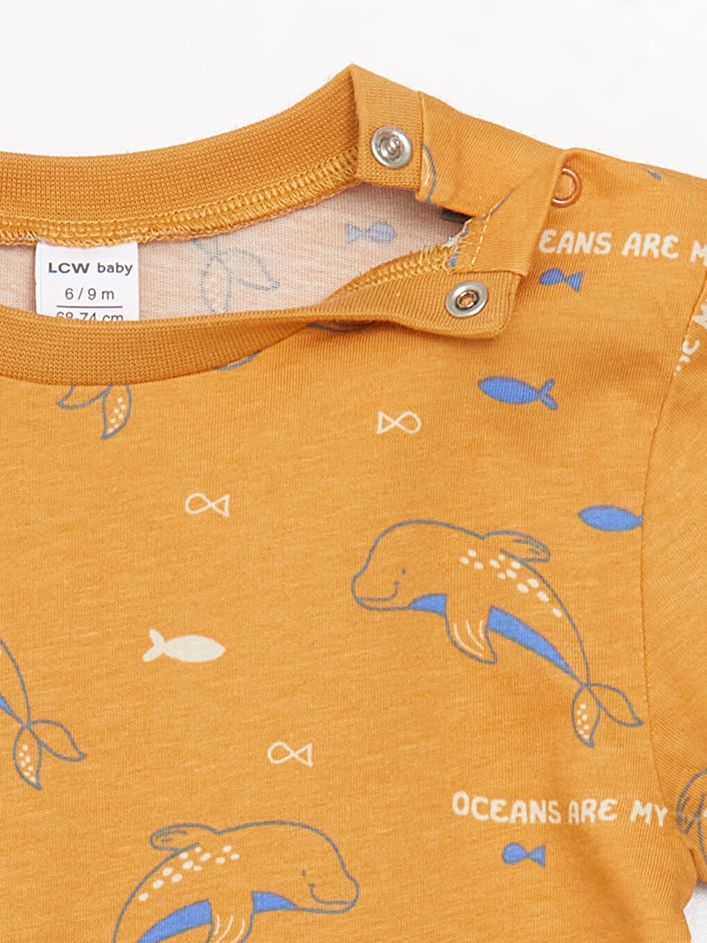 Дөңгелек жағалы қысқа жең принтті балаға арналған футболка мен шорты 2 данадан тұратын жинақ-3