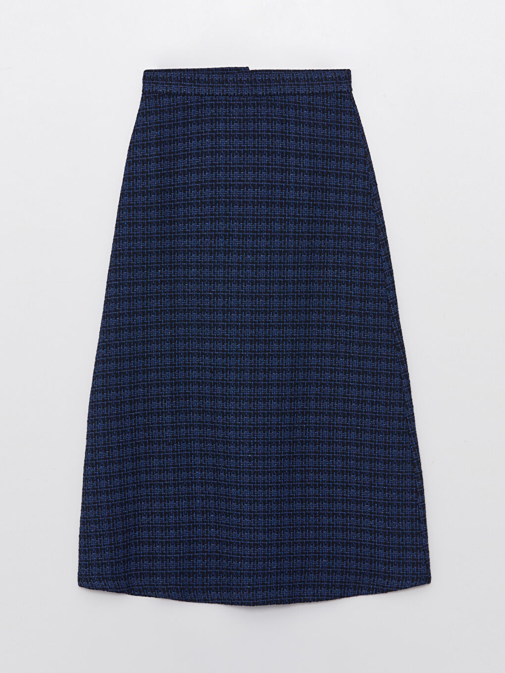 Buttoned Waist Plaid A-Line Tweed Skirt for Women -S3EK52Z8-LGS