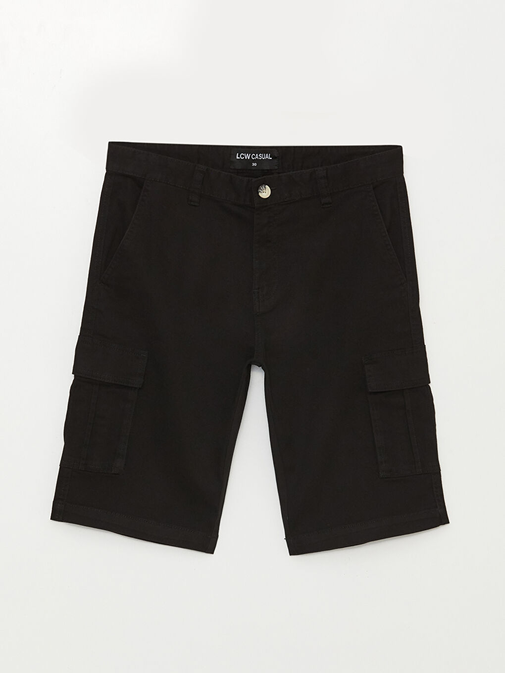 ерлерге арналған стандартты пішім саржа шолақ шалбар-5