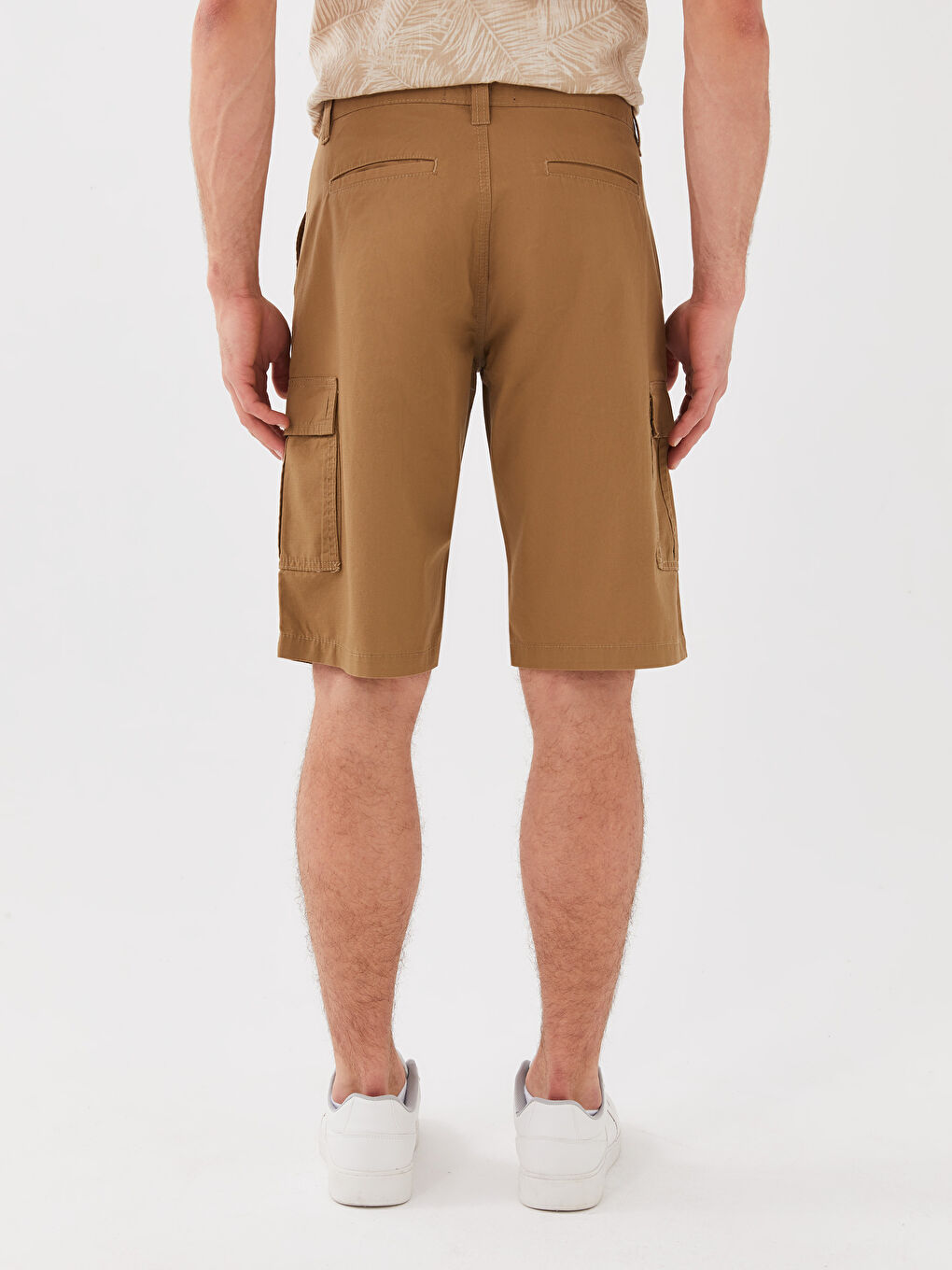 Standard Fit Twill Men's Bermuda Shorts-3