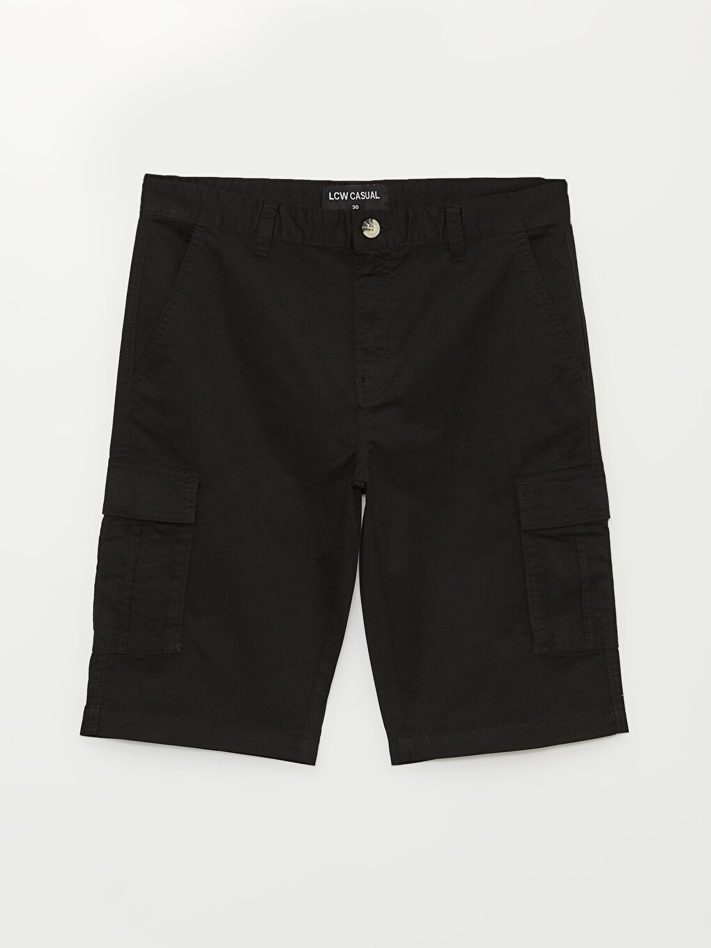 Pantaloni scurți Bermuda pentru Bărbați, Standard Fit, Țesătură în diagonală-5