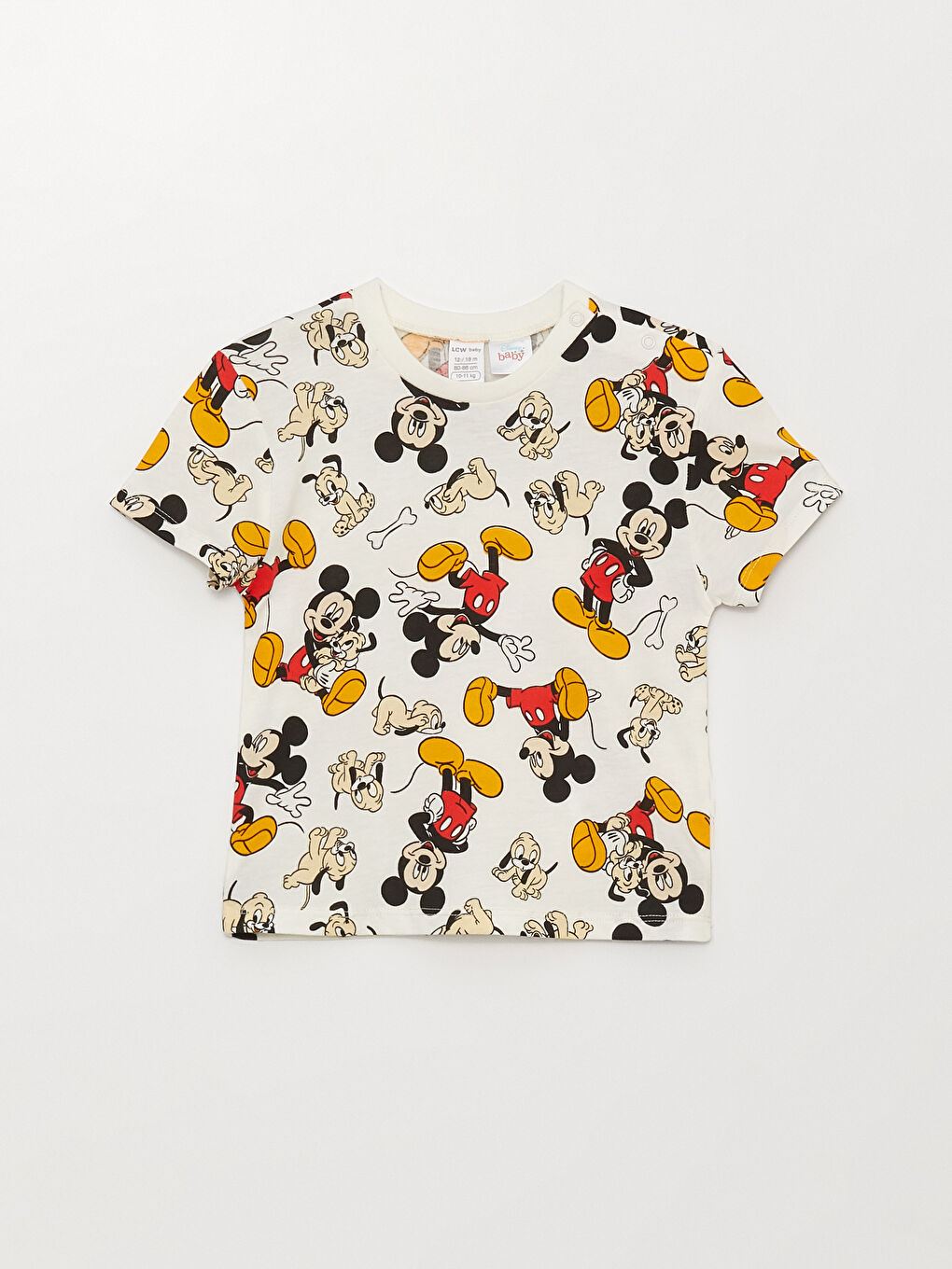 Ensemble T-Shirt et Short Bébé Garçons Imprimé Mickey Mouse Col Rond Manches Courtes Lot de 2-4