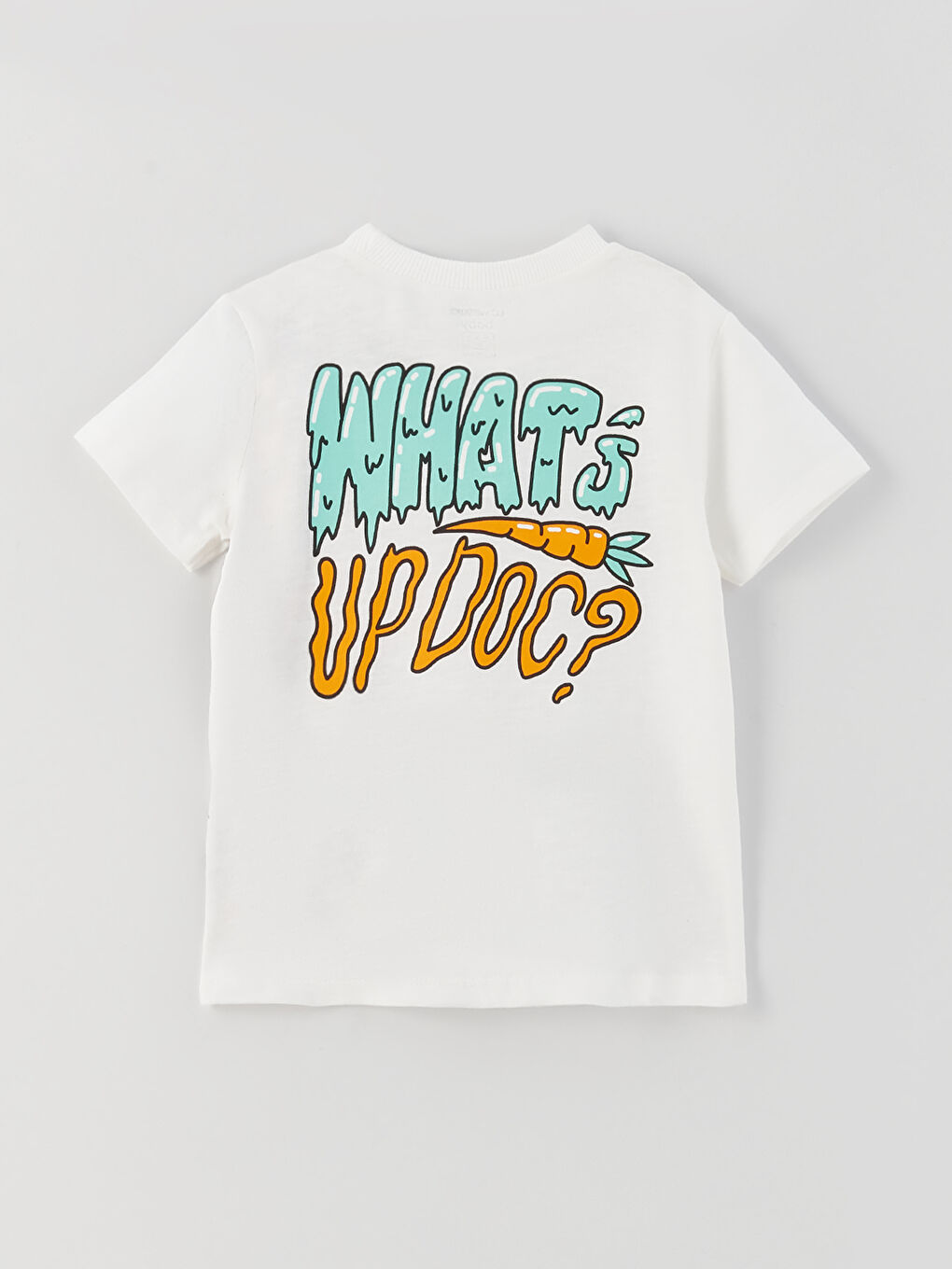 Tricou Bebeluși Băieți cu Mânecă Scurtă, Guler Rotund, Imprimat Bugs Bunny-1