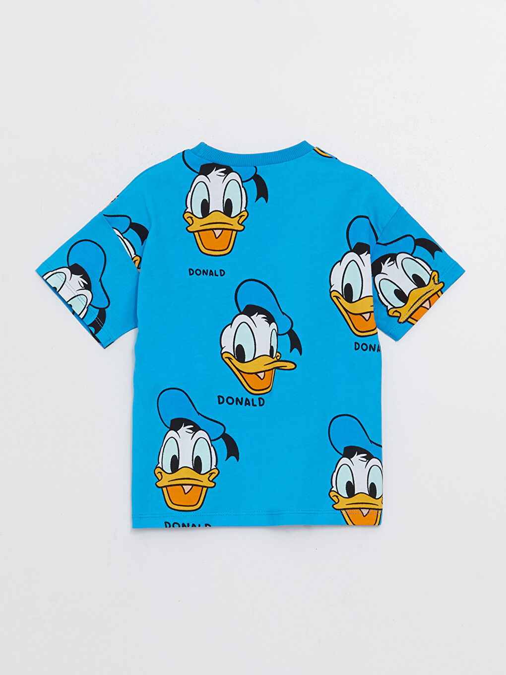 Crew Neck Short Sleeve Donald Duck Printed Baby Boys' T-Shirt-1