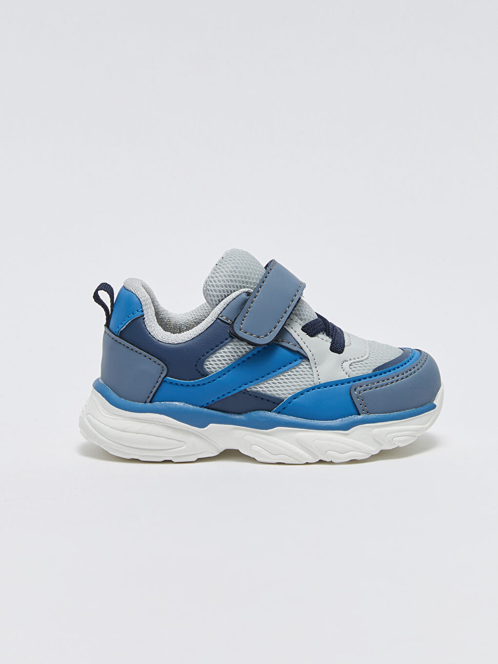 Gri Cırt Cırtlı Erkek Bebek Spor Ayakkabı-1