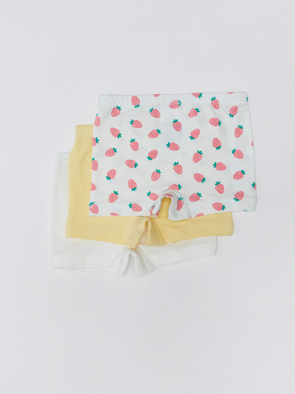 Beli Lastikli Kız Bebek Boxer 3'lü-1