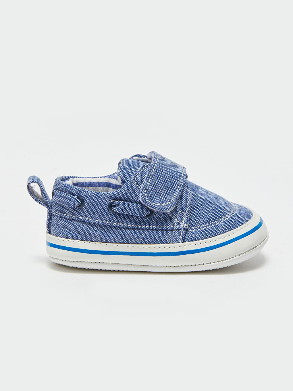 Lacivert Cırt Cırtlı Erkek Bebek Yürüme Öncesi Ayakkabı-1