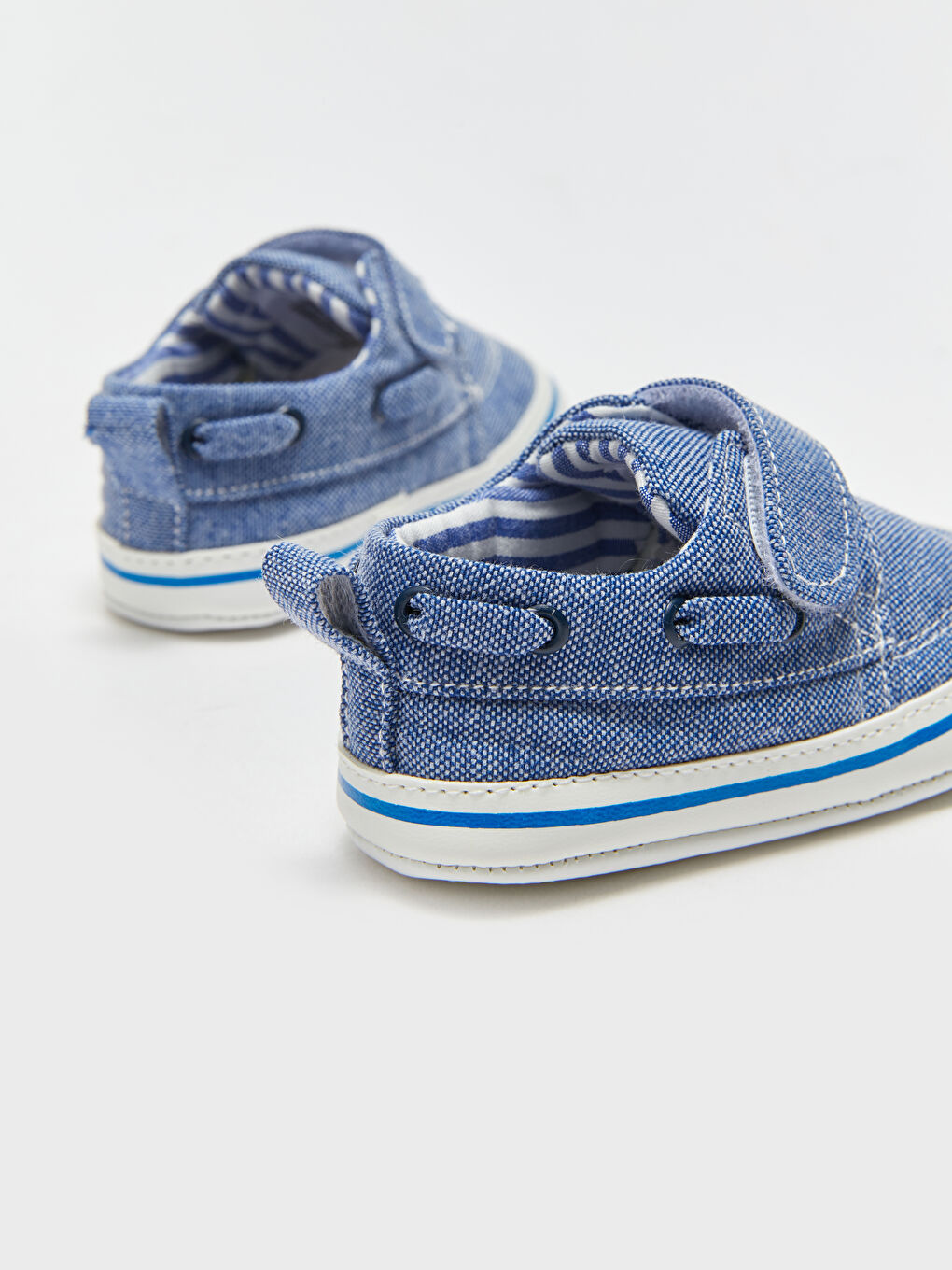 Lacivert Cırt Cırtlı Erkek Bebek Yürüme Öncesi Ayakkabı-4