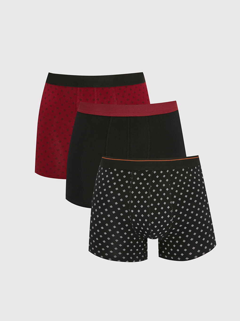 LC WAIKIKI Siyah Standart Kalıp Pamuklu Esnek Erkek Boxer 3'lü