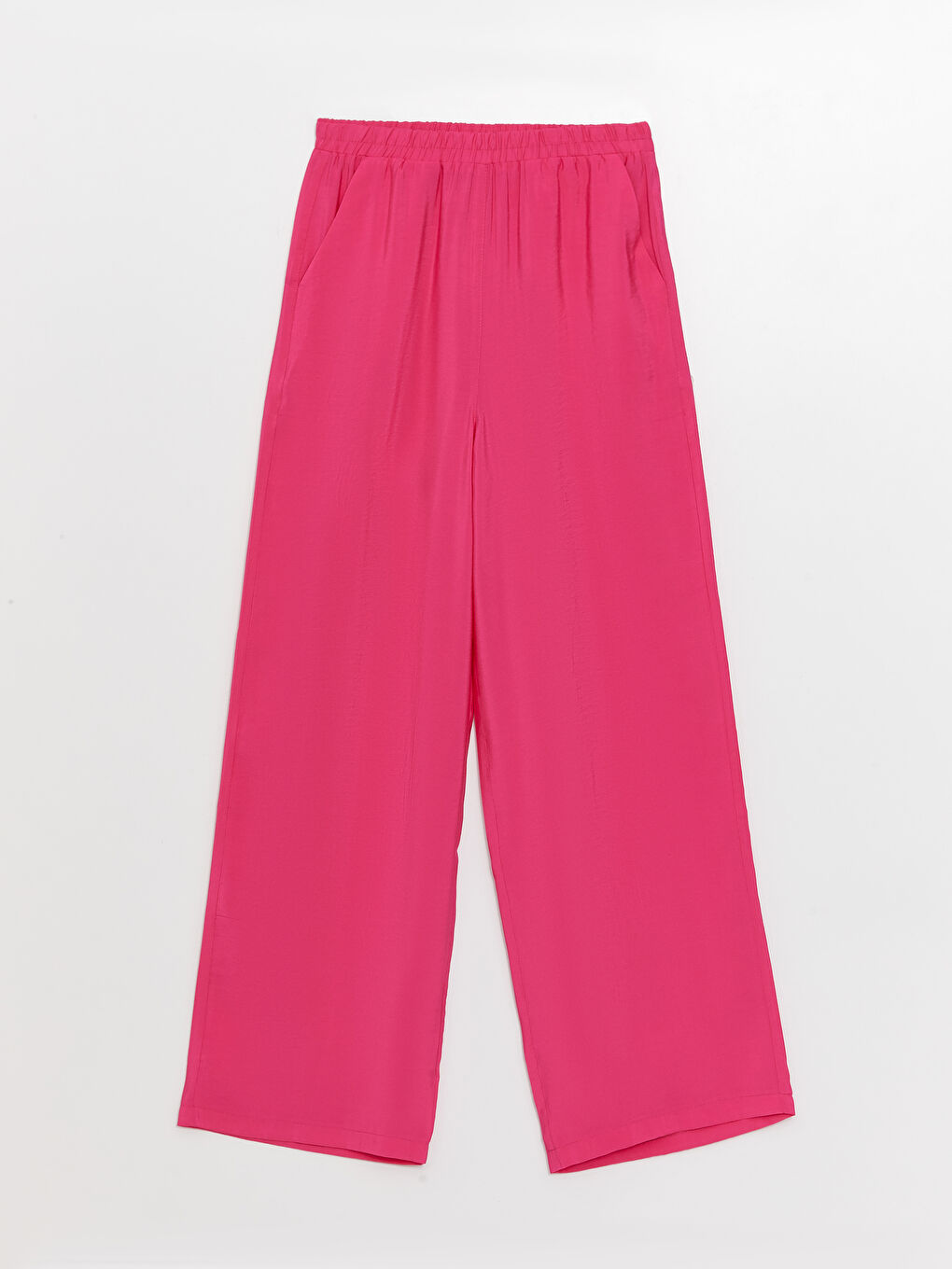 Брюки Женские Аэробин Однотонные На Эластичной Талии-5