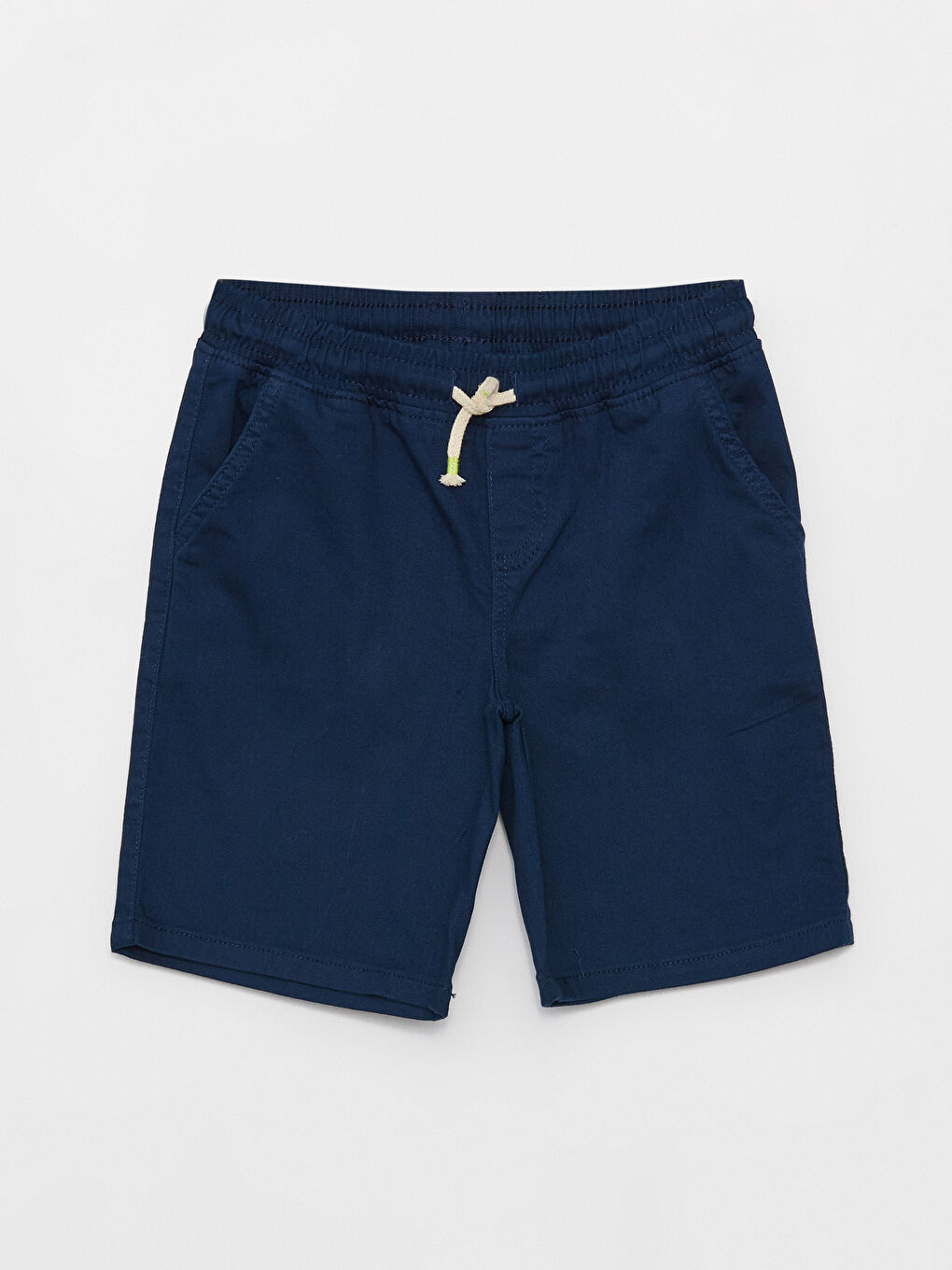 Lacivert Beli Lastikli Rahat Kalıp Erkek Çocuk Şort-2