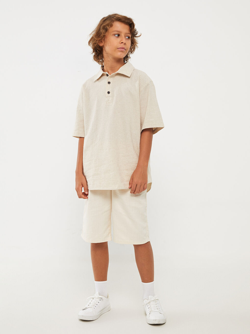 Elasticated Waist Relaxed Fit Boys' Shorts-1