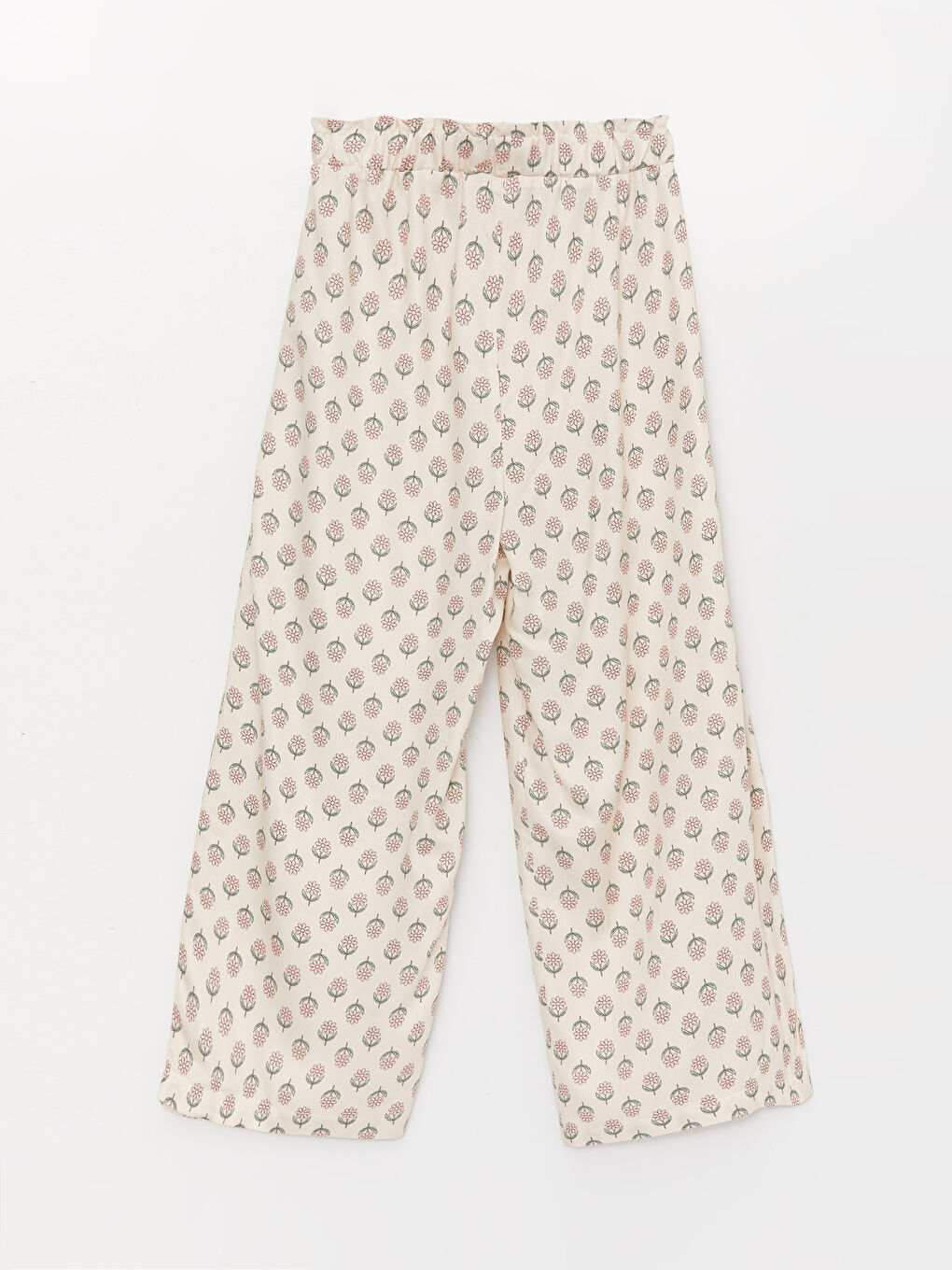 LCW Kids Elastic Waist Wide Leg Girls' Baby Capri -S3EM06Z4-LRA