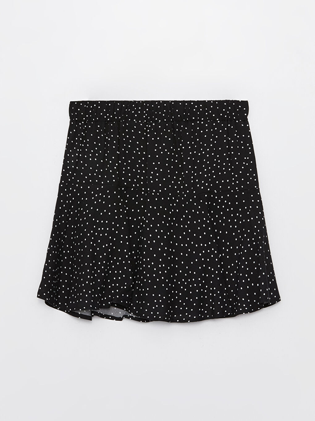 Women's Elastic Waist Polka Dot Shorts Skirt -S3EM08Z8-RQL