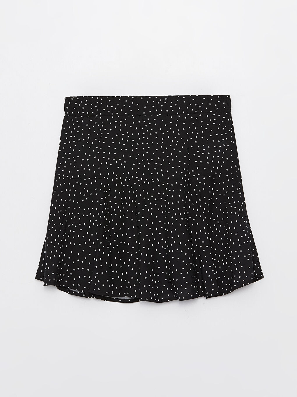Women's Elastic Waist Polka Dot Shorts Skirt -S3EM08Z8-RQL