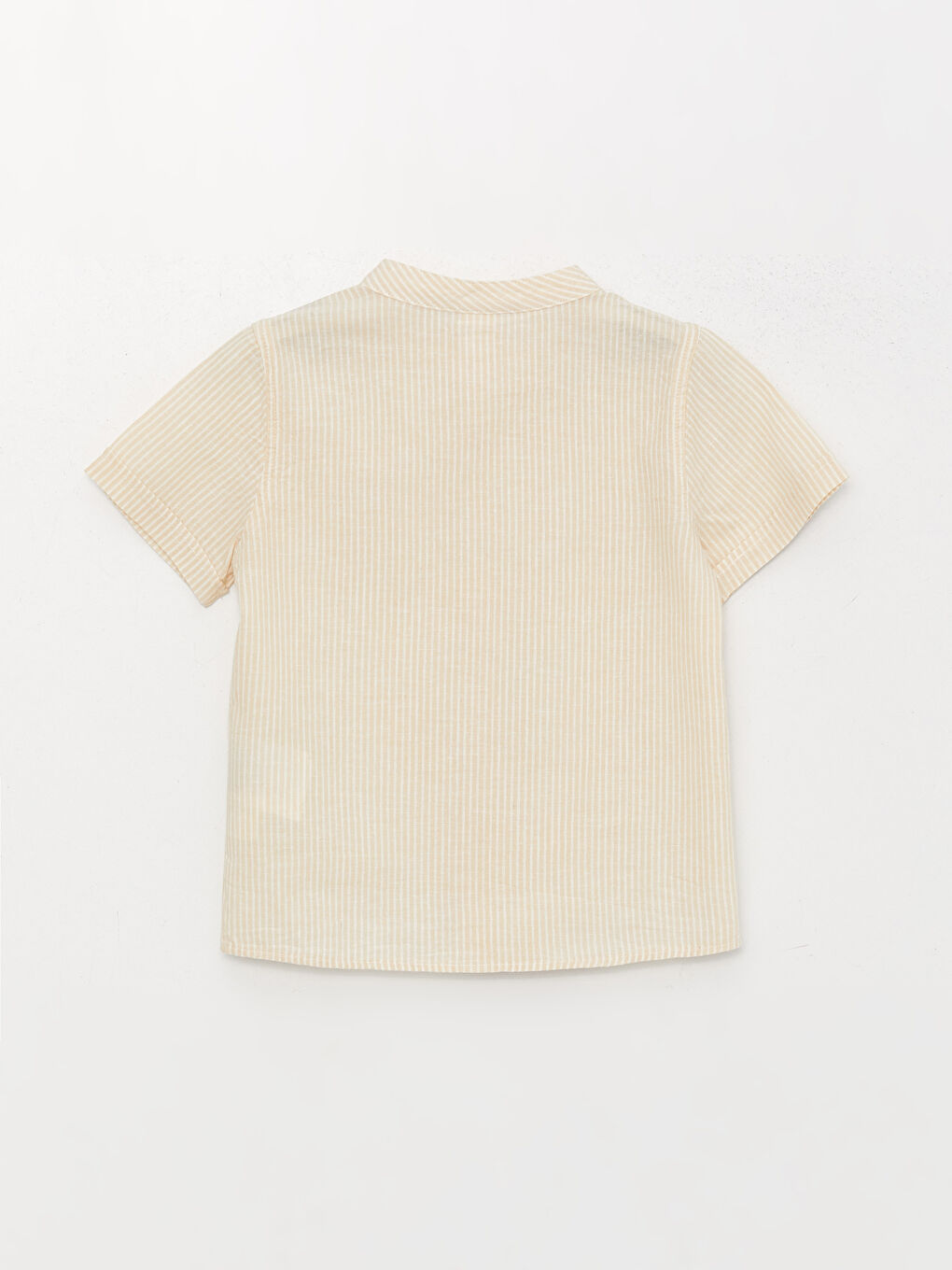 قميص للأولاد الرضع بياقة الجد وكم قصير-1