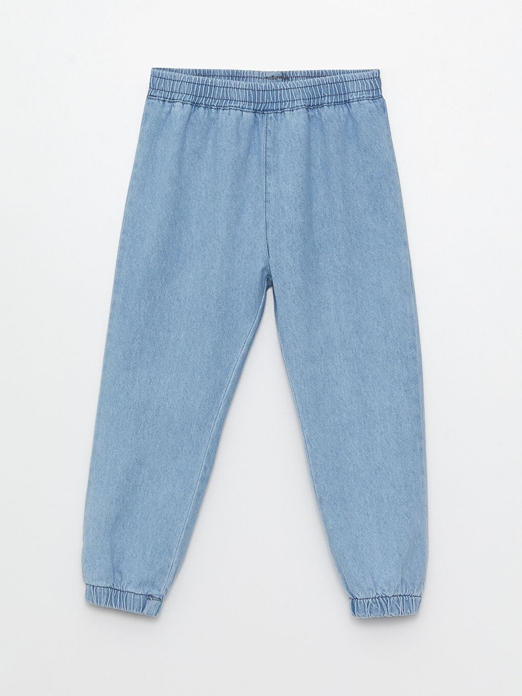 Elasticated Waist Basic Baby Girls' Jeans-2